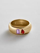 BaubleBar Light Amethyst|Garnet -
Personalized crystal ring