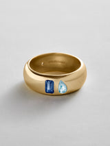 BaubleBar Sapphire|Aquamarine -
Personalized crystal ring