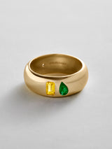 BaubleBar Topaz|Emerald -
Personalized crystal ring