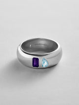 BaubleBar Amethyst|Aquamarine -
Personalized crystal ring