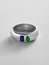 BaubleBar Amethyst|Emerald -
Personalized crystal ring