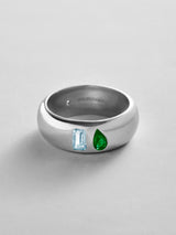 BaubleBar Aquamarine|Emerald -
Personalized crystal ring