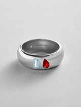 BaubleBar Aquamarine|Garnet -
Personalized crystal ring