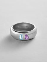 BaubleBar Aquamarine|Light Amethyst -
Personalized crystal ring