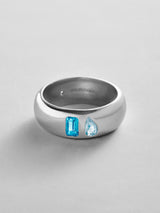 BaubleBar Blue Zircon|Aquamarine -
Personalized crystal ring