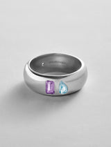 BaubleBar Light Amethyst|Aquamarine -
Personalized crystal ring