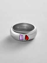 BaubleBar Light Amethyst|Garnet -
Personalized crystal ring