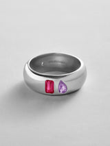 BaubleBar Ruby|Light Amethyst -
Personalized crystal ring