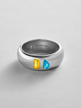 BaubleBar Topaz|Blue Zircon -
Personalized crystal ring