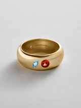 BaubleBar Aquamarine|Garnet -
Personalized crystal ring