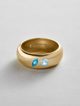 BaubleBar Blue Zircon|Aquamarine -
Personalized crystal ring