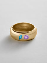 BaubleBar Blue Zircon|Light Amethyst -
Personalized crystal ring