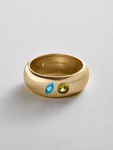 BaubleBar Blue Zircon|Peridot -
Personalized crystal ring