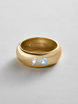 BaubleBar Crystal|Aquamarine -
Personalized crystal ring