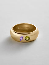 BaubleBar Light Amethyst|Peridot -
Personalized crystal ring