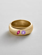 BaubleBar Ruby|Light Amethyst -
Personalized crystal ring
