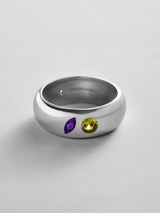 BaubleBar Amethyst|Peridot -
Personalized crystal ring