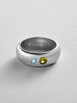 BaubleBar Aquamarine|Peridot -
Personalized crystal ring