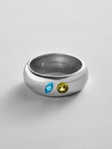 BaubleBar Blue Zircon|Peridot -
Personalized crystal ring
