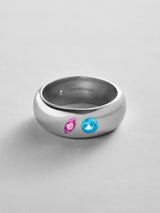 BaubleBar Rose|Blue Zircon -
Personalized crystal ring