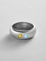 BaubleBar Topaz|Aquamarine -
Personalized crystal ring