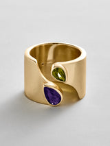 BaubleBar Amethyst|Peridot -
Personalized crystal ring