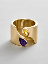 BaubleBar Amethyst|Topaz -
Personalized crystal ring
