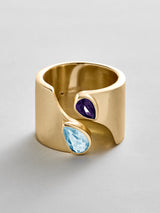 BaubleBar Aquamarine|Amethyst -
Personalized crystal ring
