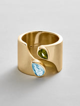 BaubleBar Aquamarine|Peridot -
Personalized crystal ring