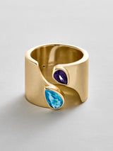 BaubleBar Blue Zircon|Amethyst -
Personalized crystal ring