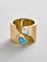 BaubleBar Blue Zircon|Aquamarine -
Personalized crystal ring