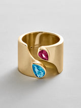 BaubleBar Blue Zircon|Ruby -
Personalized crystal ring