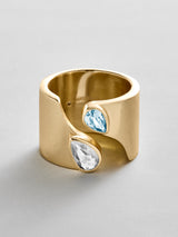 BaubleBar Crystal|Aquamarine -
Personalized crystal ring
