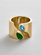 BaubleBar Emerald|Blue Zircon -
Personalized crystal ring