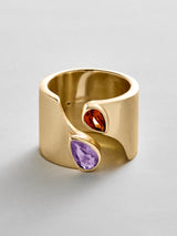 BaubleBar Light Amethyst|Garnet -
Personalized crystal ring