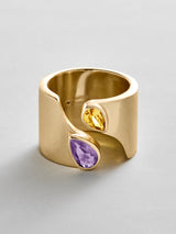 BaubleBar Light Amethyst|Topaz -
Personalized crystal ring