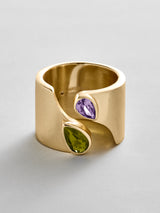 BaubleBar Peridot|Light Amethyst -
Personalized crystal ring