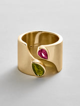 BaubleBar Peridot|Ruby -
Personalized crystal ring