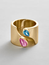 BaubleBar Rose|Blue Zircon -
Personalized crystal ring