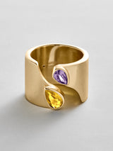 BaubleBar Topaz|Light Amethyst -
Personalized crystal ring