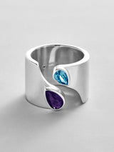 BaubleBar Amethyst|Blue Zircon -
Personalized crystal ring