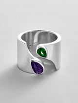 BaubleBar Amethyst|Emerald -
Personalized crystal ring