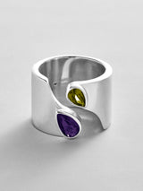 BaubleBar Amethyst|Peridot -
Personalized crystal ring