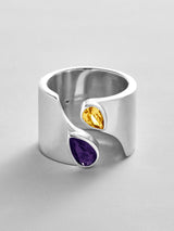 BaubleBar Amethyst|Topaz -
Personalized crystal ring