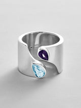 BaubleBar Aquamarine|Amethyst -
Personalized crystal ring
