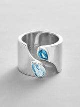 BaubleBar Aquamarine|Blue Zircon -
Personalized crystal ring