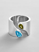 BaubleBar Blue Zircon|Peridot -
Personalized crystal ring