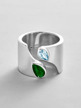 BaubleBar Emerald|Aquamarine -
Personalized crystal ring