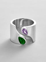 BaubleBar Emerald|Light Amethyst -
Personalized crystal ring