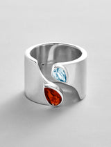 BaubleBar Garnet|Aquamarine -
Personalized crystal ring